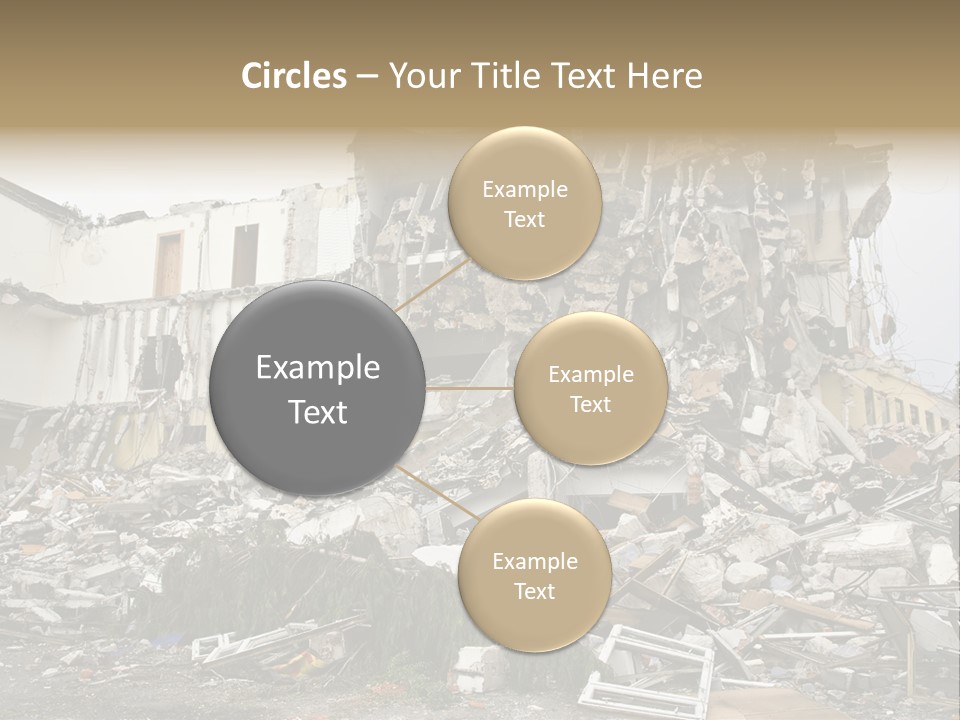 Destroyed Building PowerPoint Template