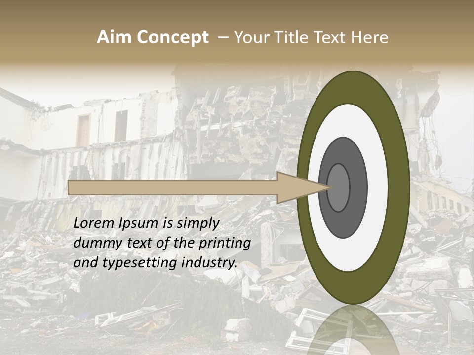 Destroyed Building PowerPoint Template