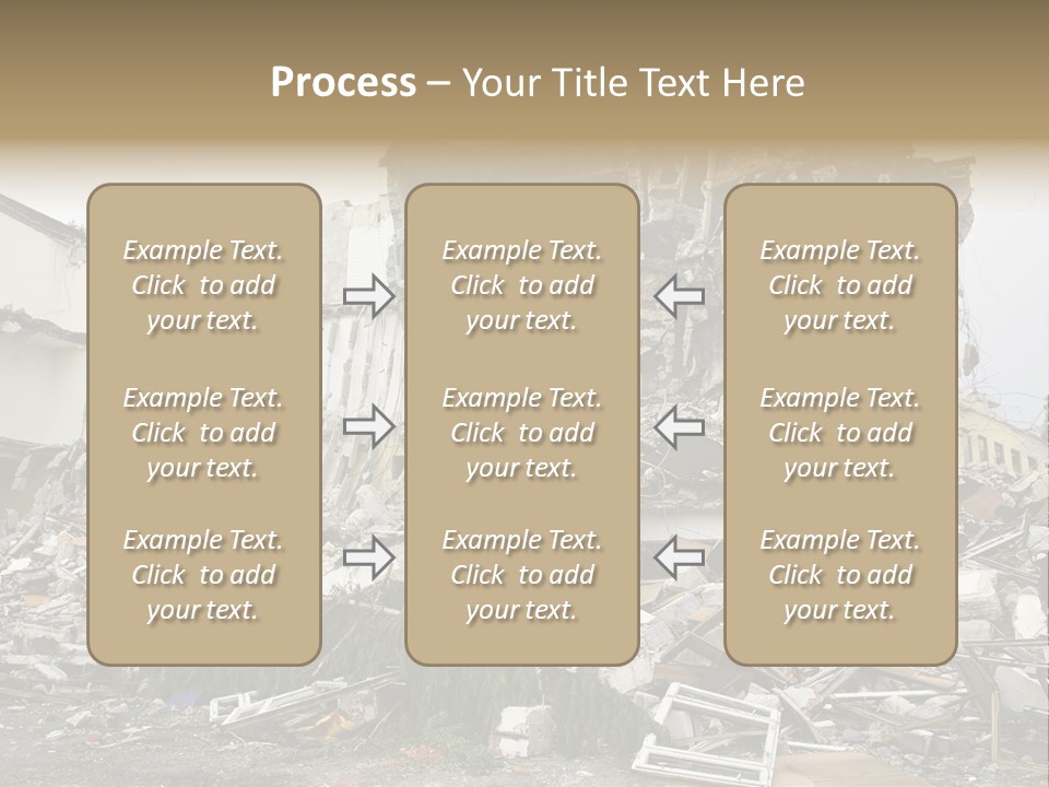 Destroyed Building PowerPoint Template