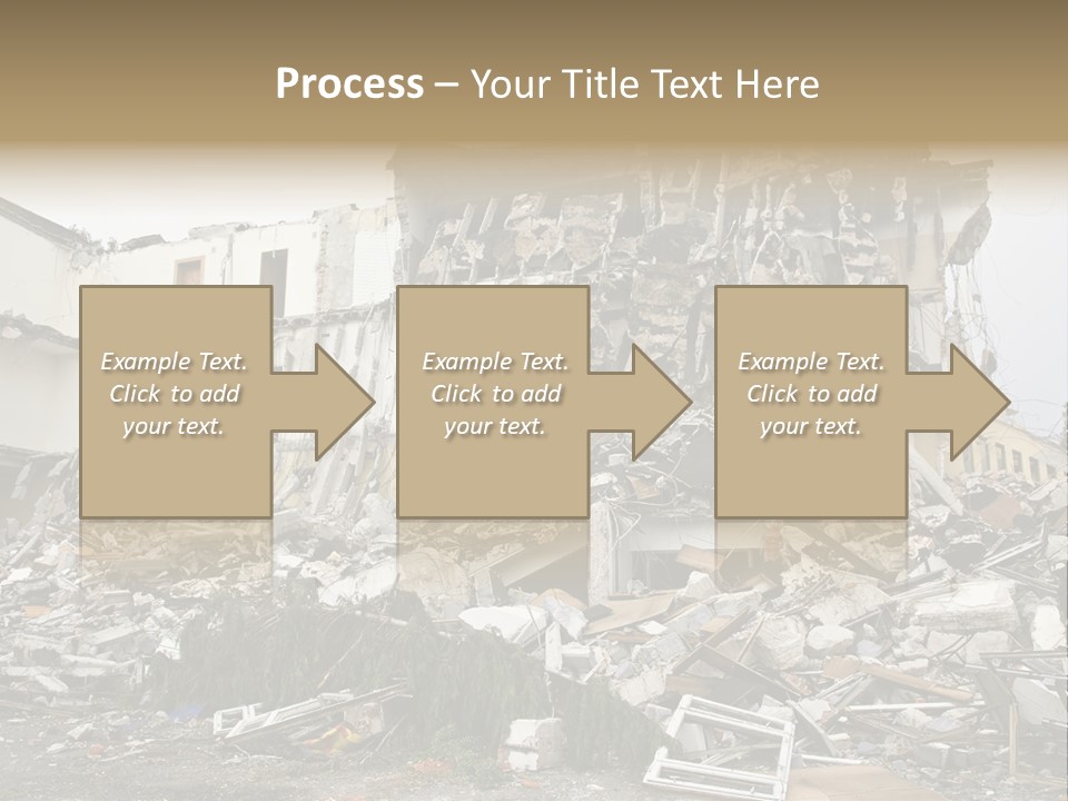 Destroyed Building PowerPoint Template