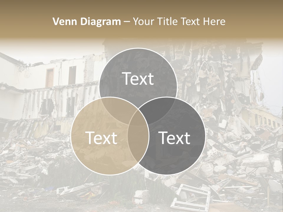 Destroyed Building PowerPoint Template