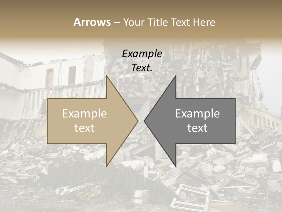 Destroyed Building PowerPoint Template