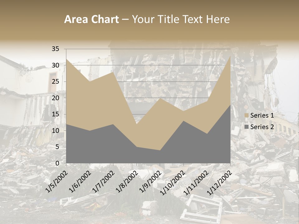 Destroyed Building PowerPoint Template