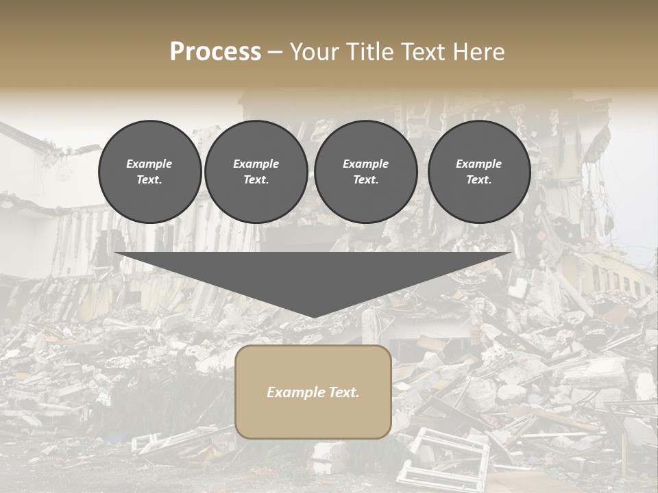 Destroyed Building PowerPoint Template