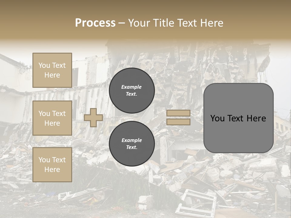 Destroyed Building PowerPoint Template