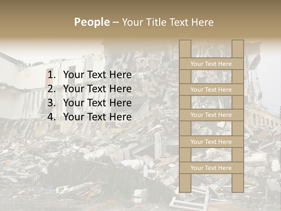 Destroyed Building PowerPoint Template