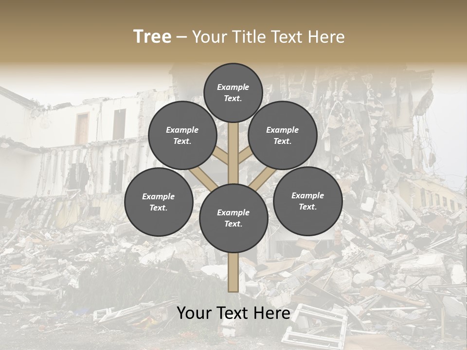 Destroyed Building PowerPoint Template