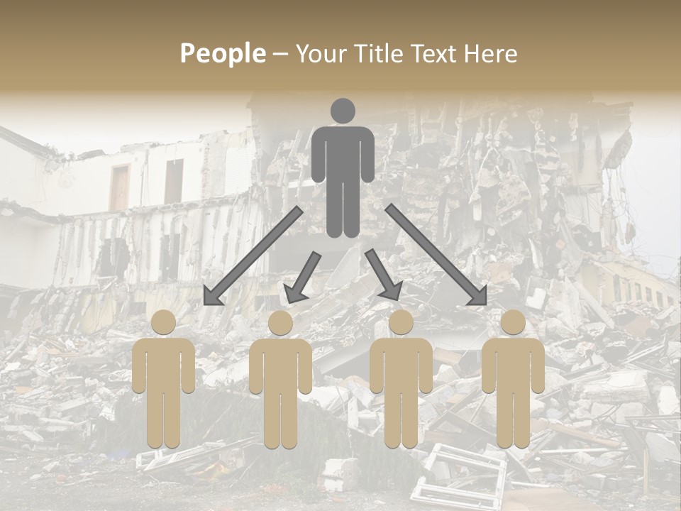 Destroyed Building PowerPoint Template