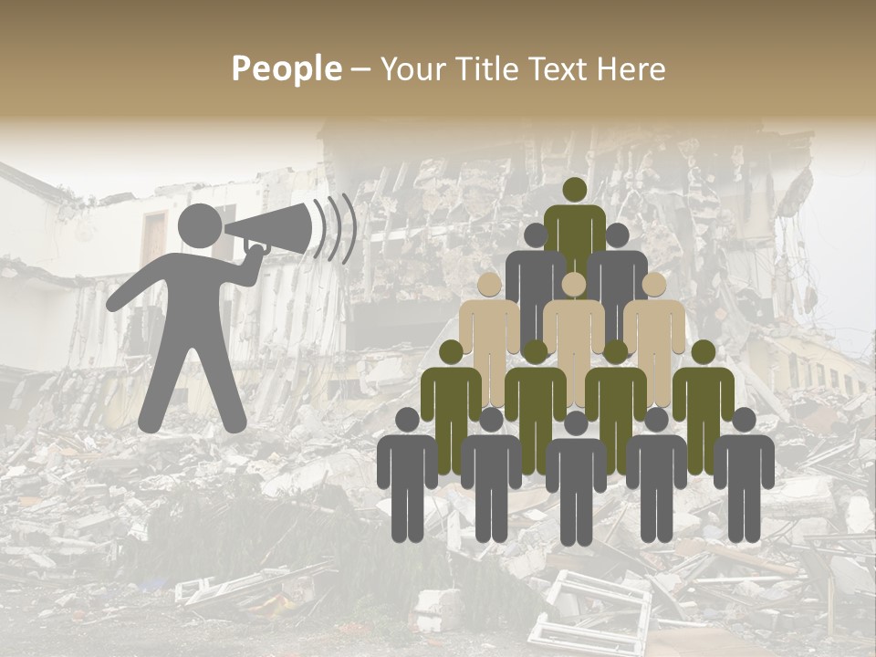 Destroyed Building PowerPoint Template