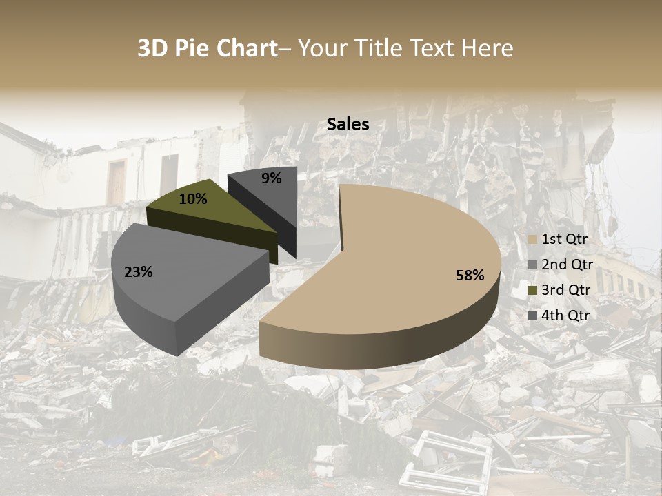 Destroyed Building PowerPoint Template