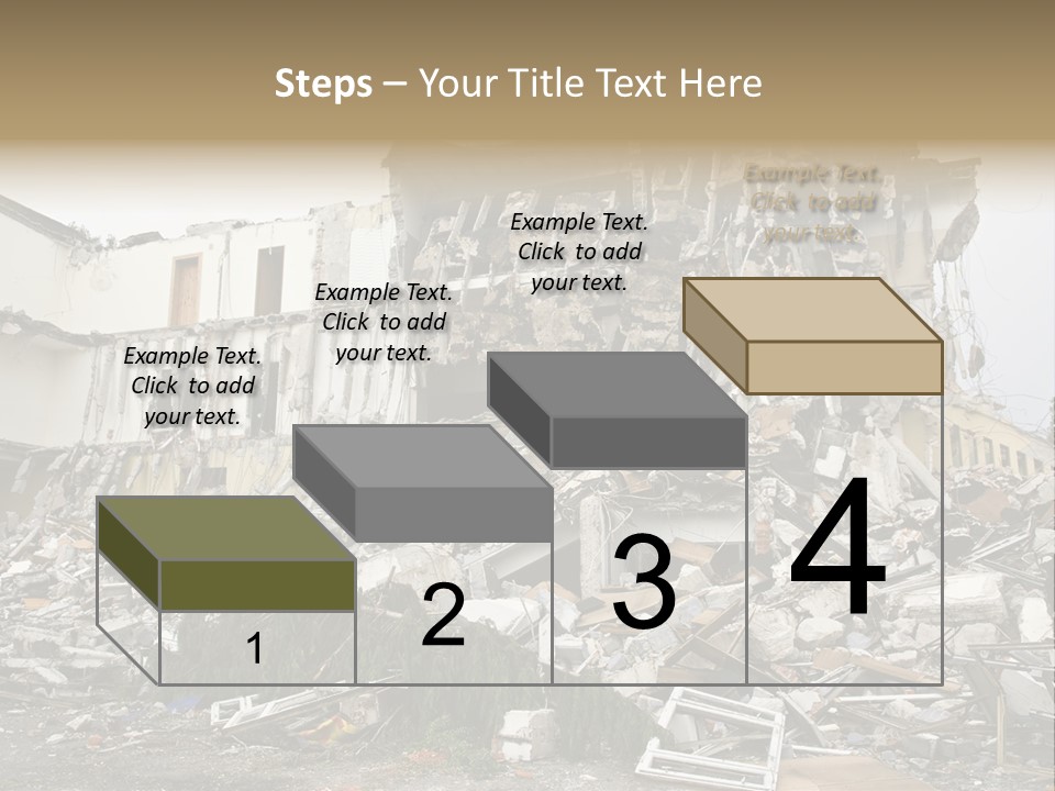Destroyed Building PowerPoint Template