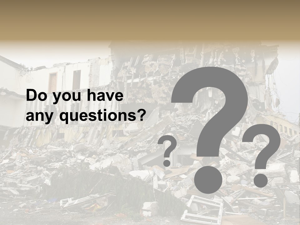 Destroyed Building PowerPoint Template