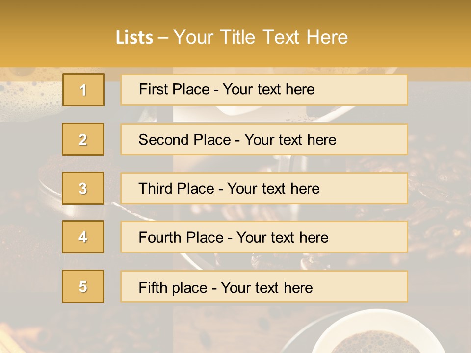 Coffee Collage PowerPoint Template