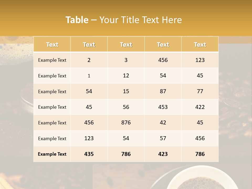 Coffee Collage PowerPoint Template