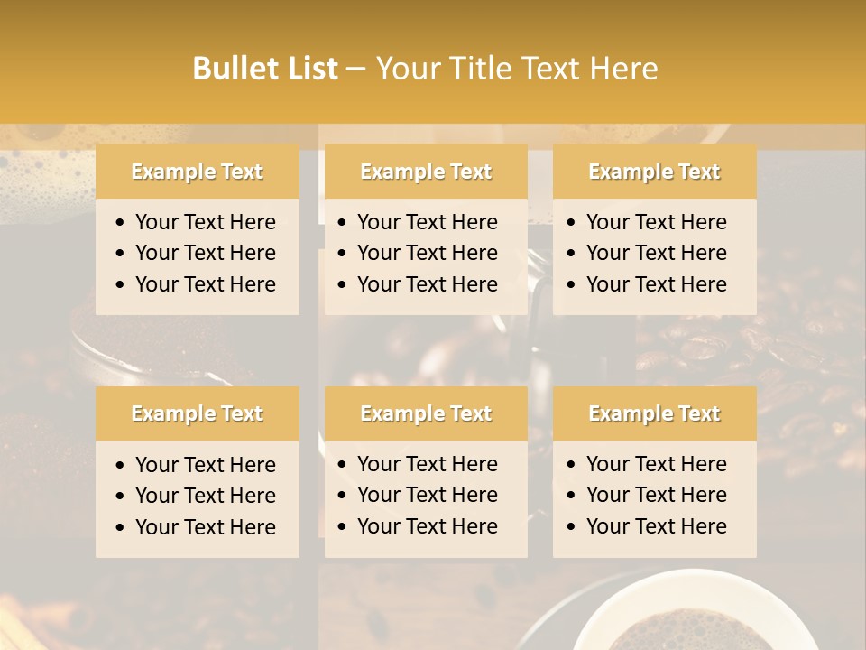 Coffee Collage PowerPoint Template