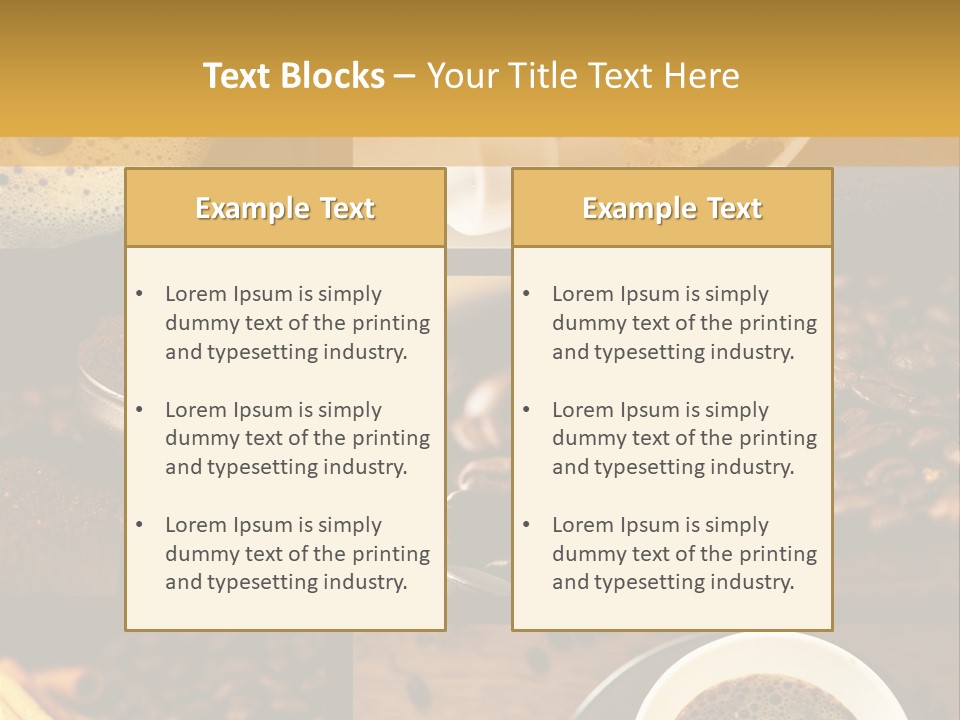 Coffee Collage PowerPoint Template