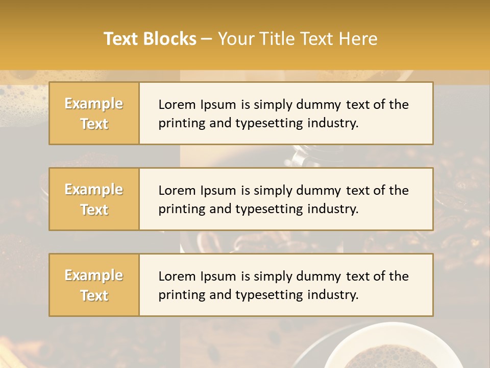 Coffee Collage PowerPoint Template