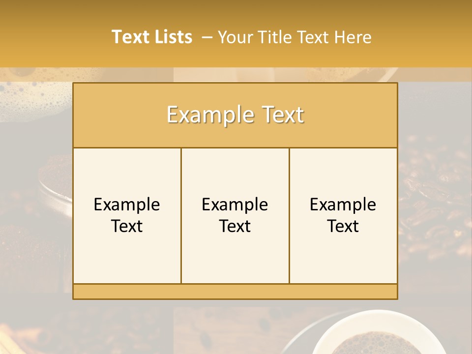 Coffee Collage PowerPoint Template
