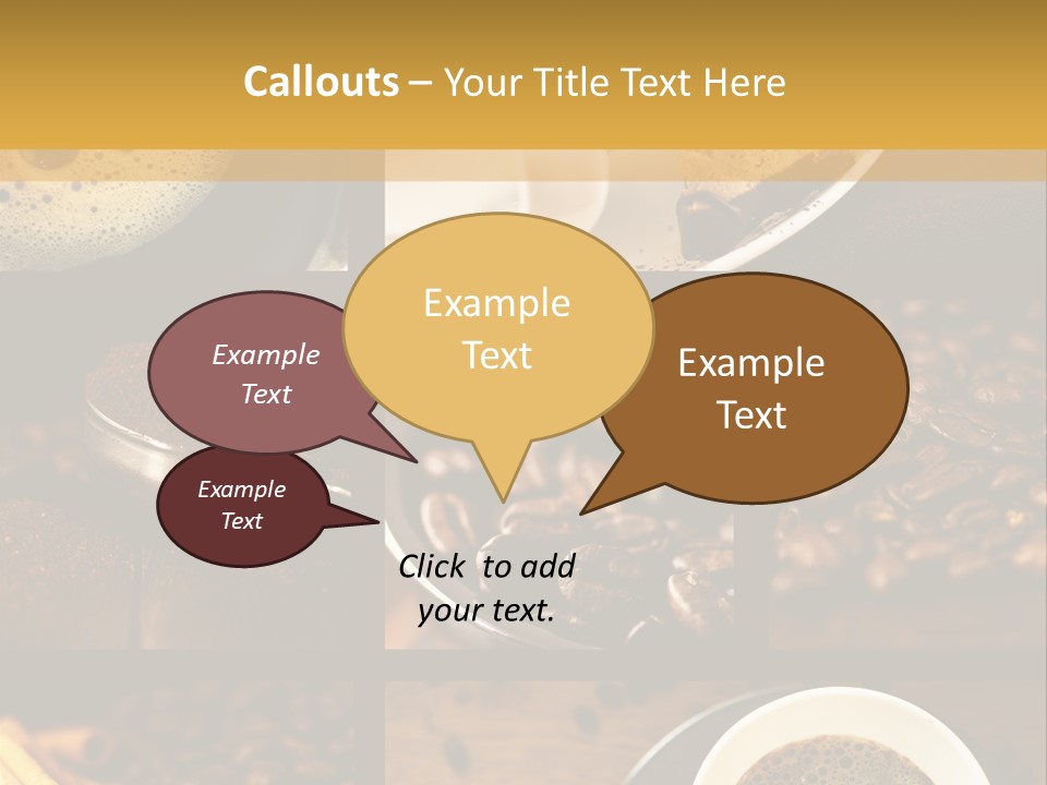 Coffee Collage PowerPoint Template