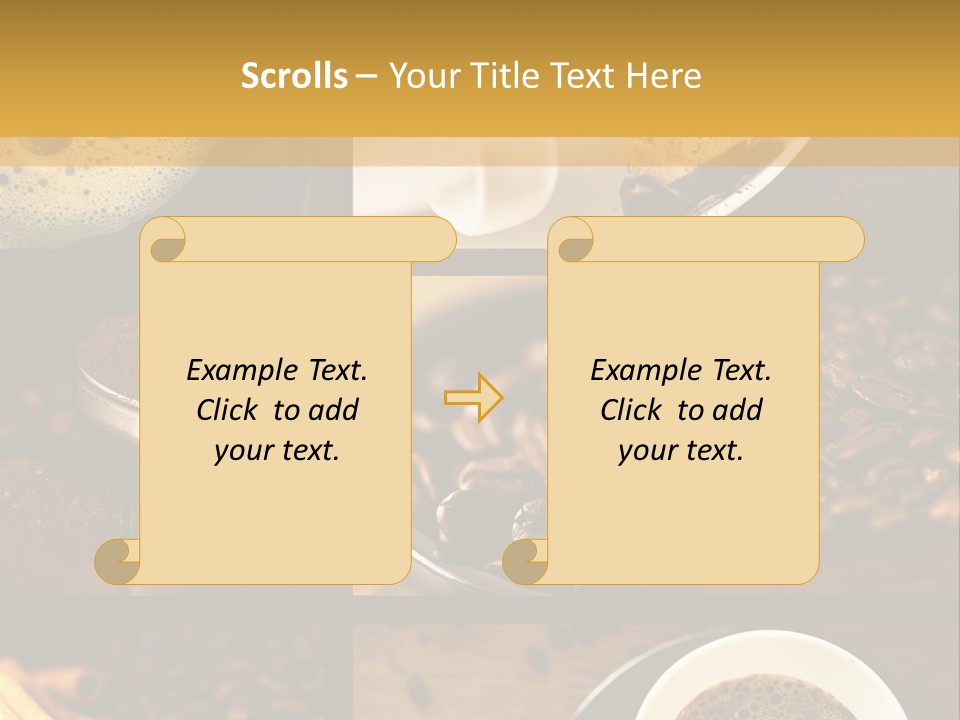 Coffee Collage PowerPoint Template