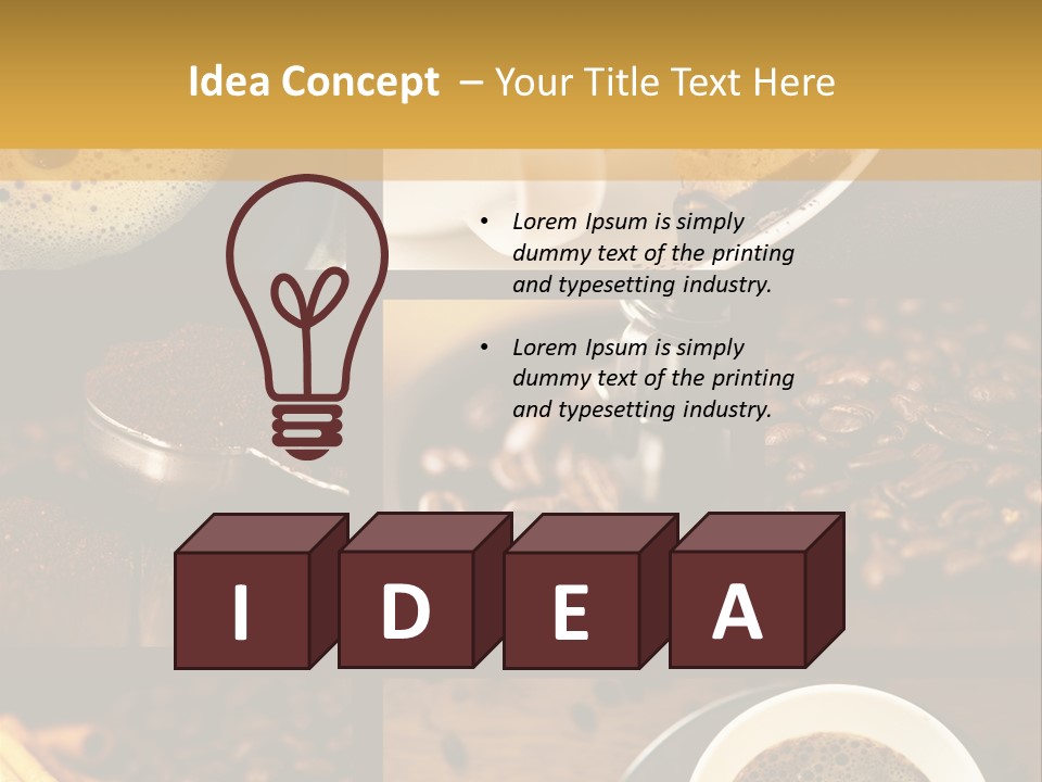 Coffee Collage PowerPoint Template