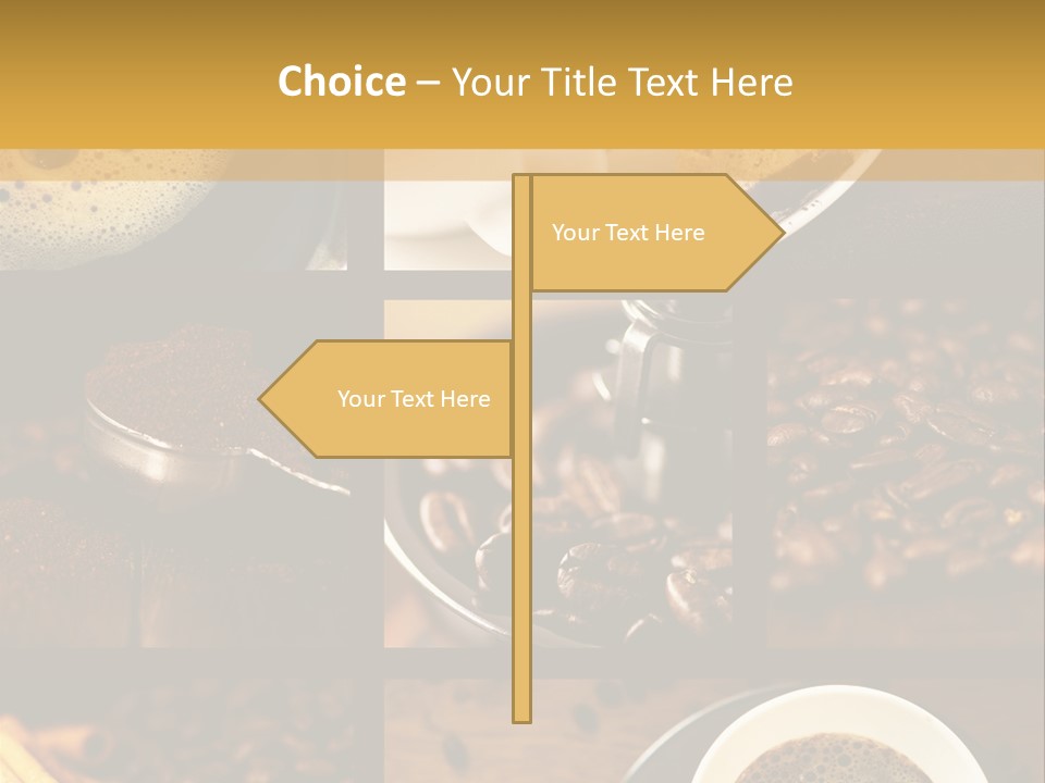Coffee Collage PowerPoint Template