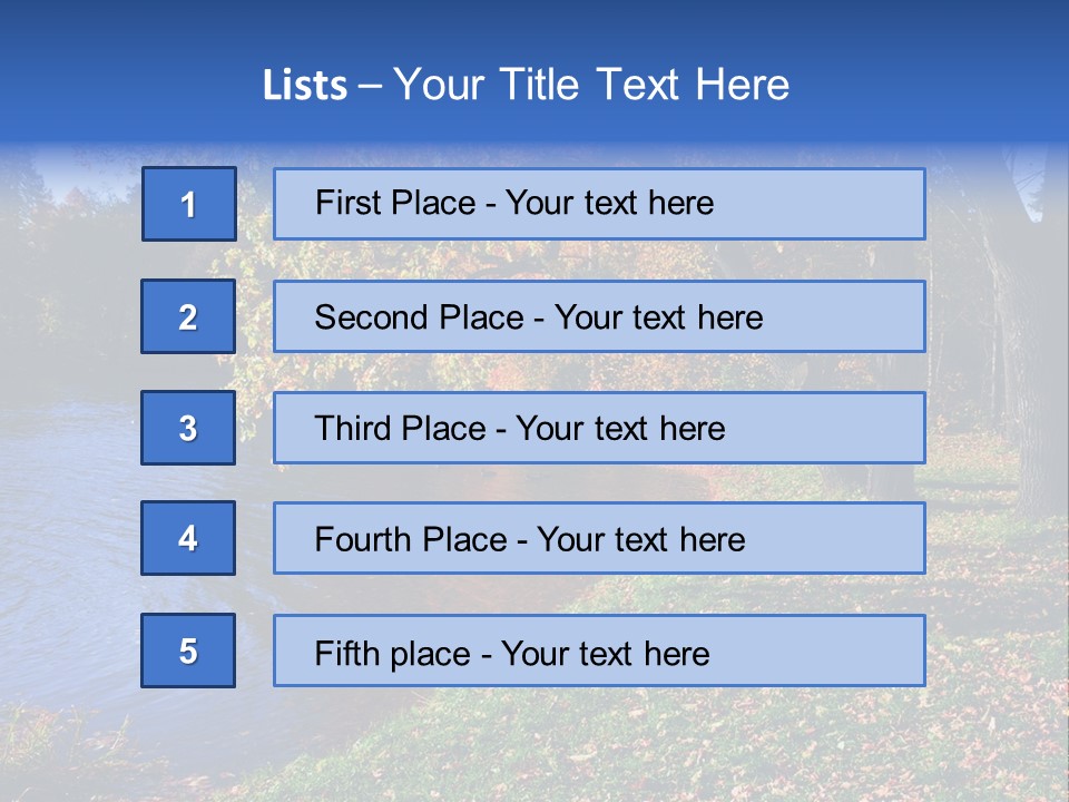 Autumn Lakes PowerPoint Template