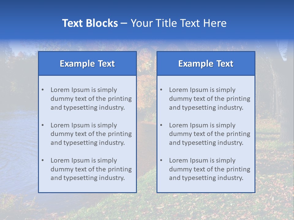 Autumn Lakes PowerPoint Template