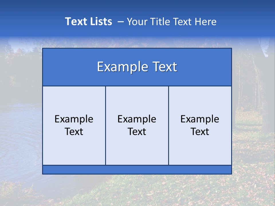 Autumn Lakes PowerPoint Template