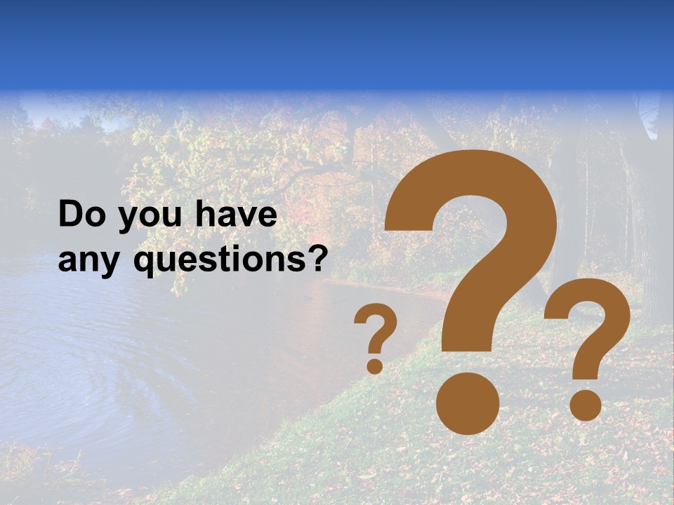 Autumn Lakes PowerPoint Template