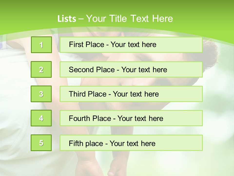 Fathers Day Greetings PowerPoint Template