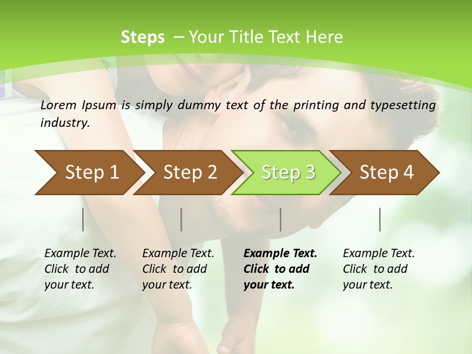 Fathers Day Greetings PowerPoint Template