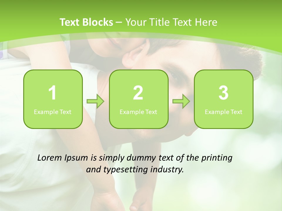 Fathers Day Greetings PowerPoint Template