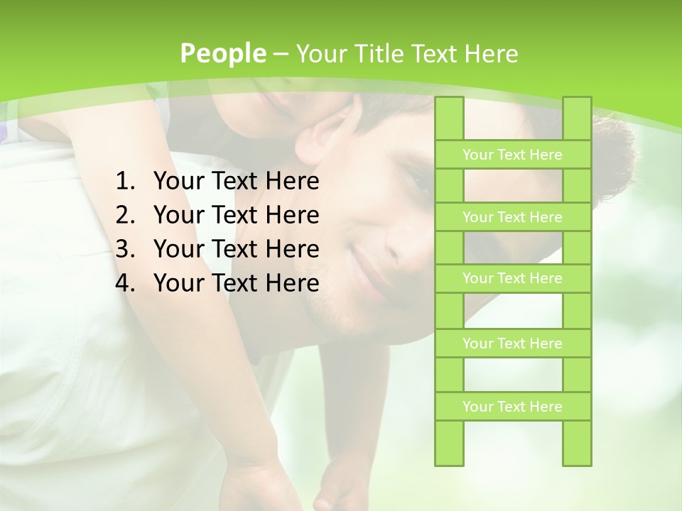 Fathers Day Greetings PowerPoint Template