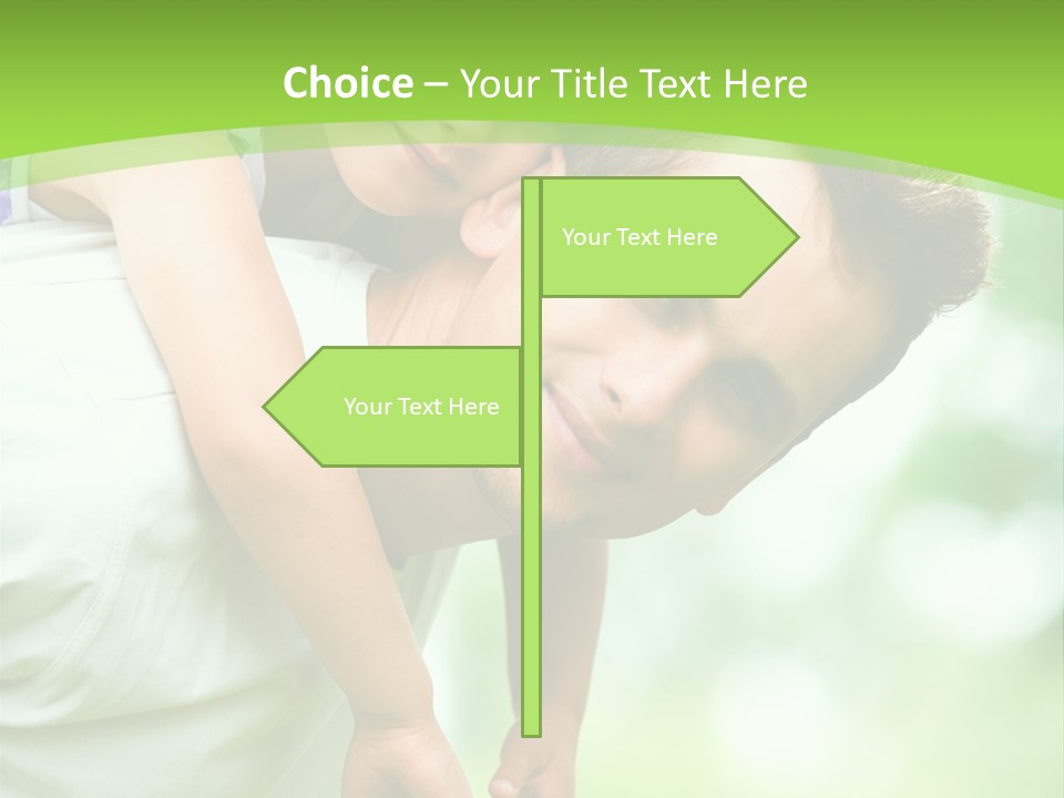 Fathers Day Greetings PowerPoint Template