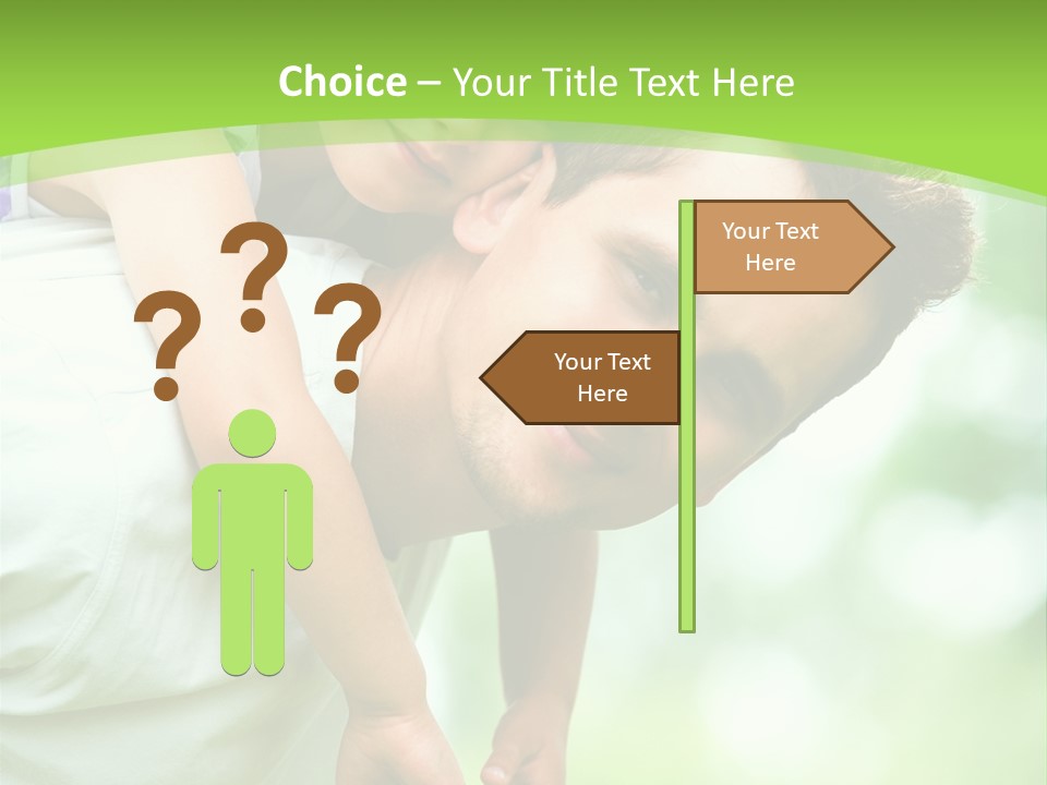 Fathers Day Greetings PowerPoint Template