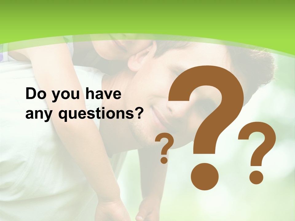 Fathers Day Greetings PowerPoint Template