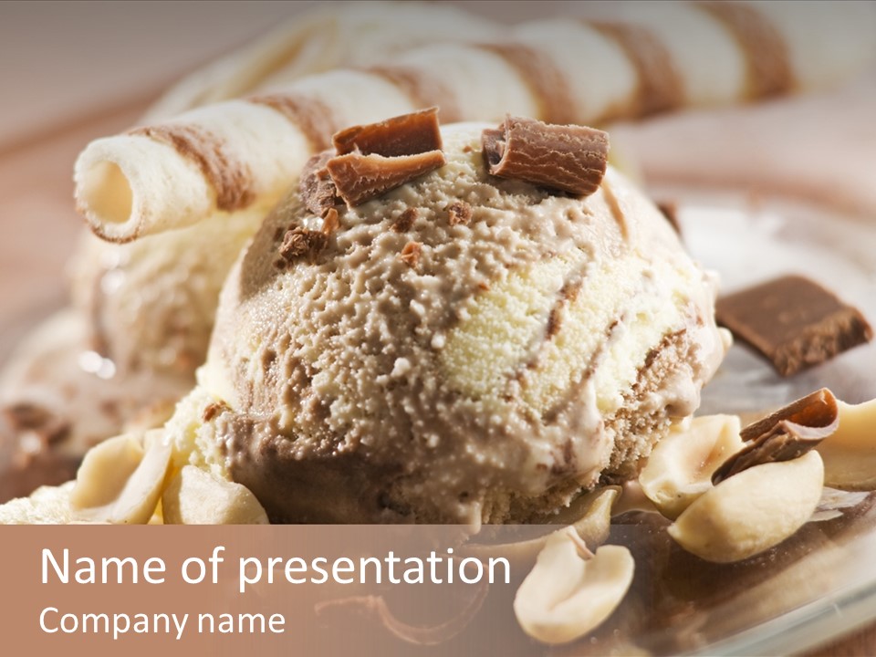 Chocolate Ice Cream PowerPoint Template