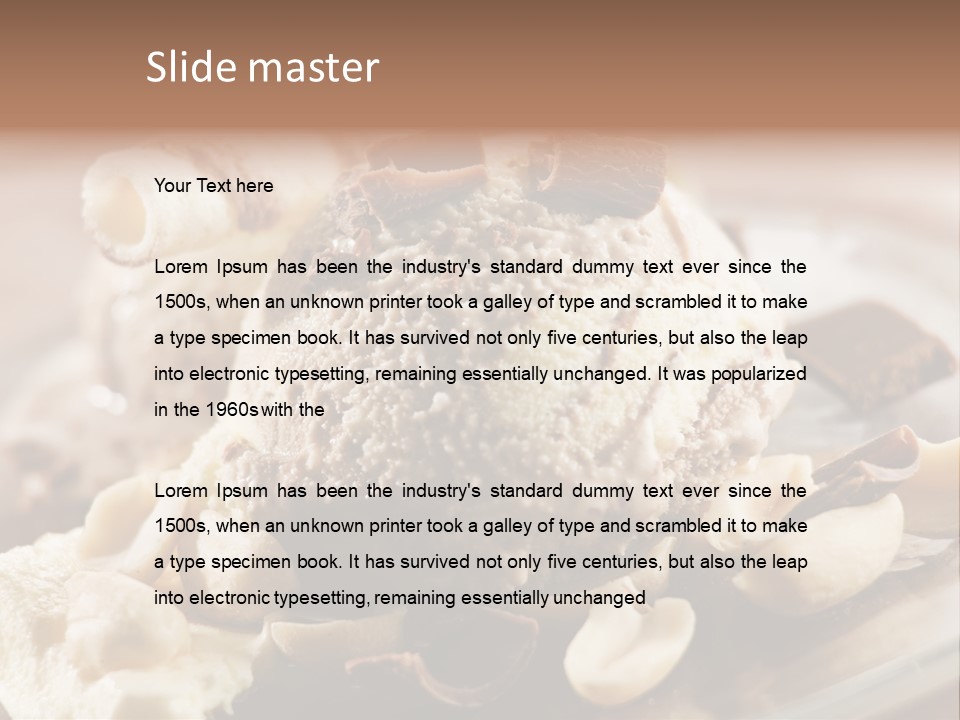 Chocolate Ice Cream PowerPoint Template
