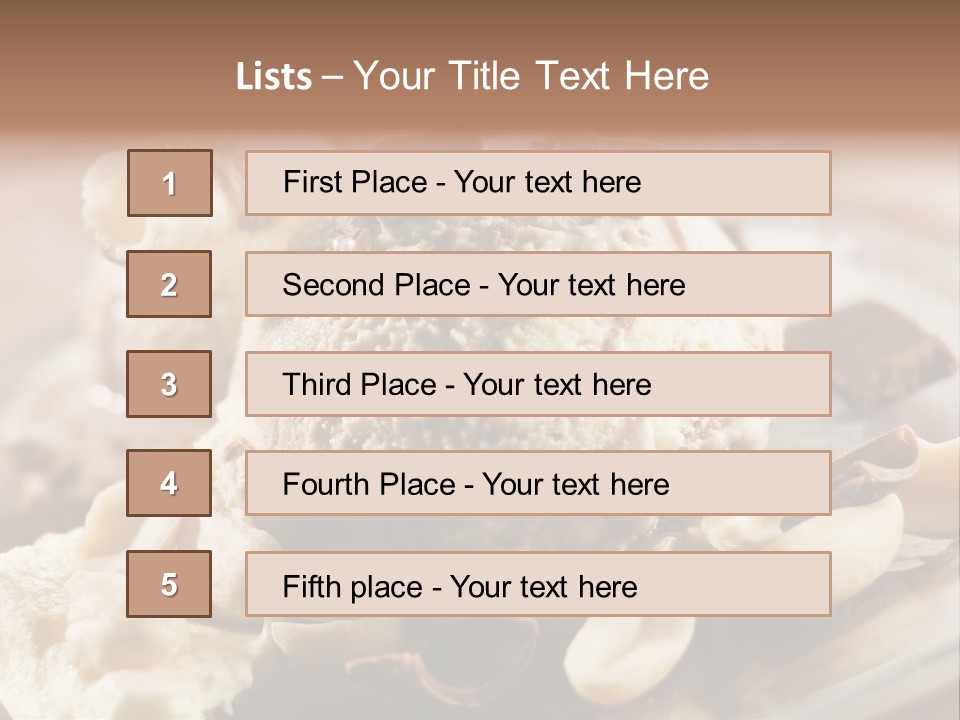Chocolate Ice Cream PowerPoint Template