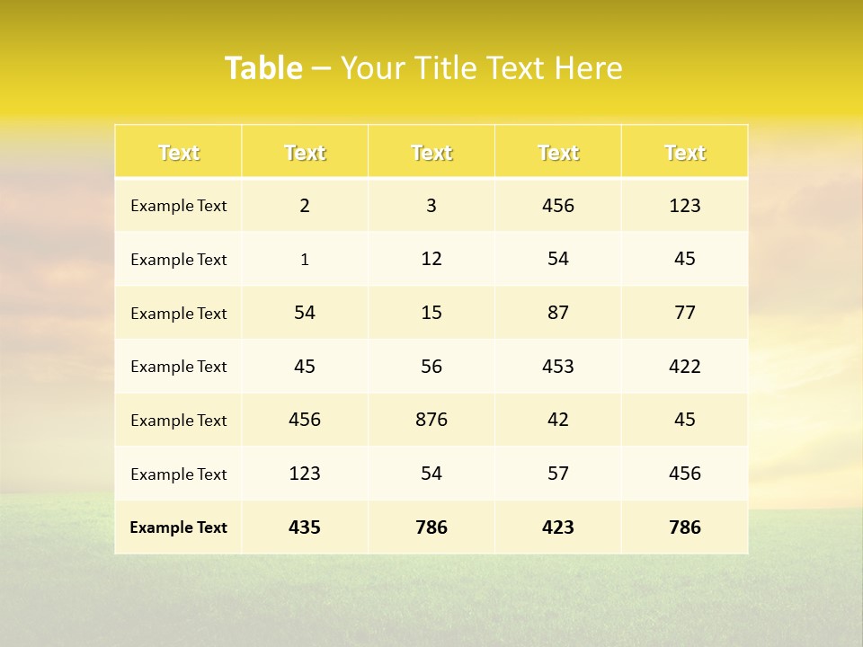 Natures Beauty PowerPoint Template