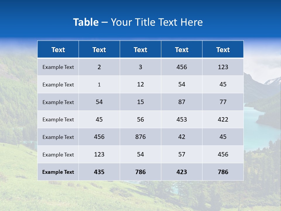Hd Nature Desktop PowerPoint Template