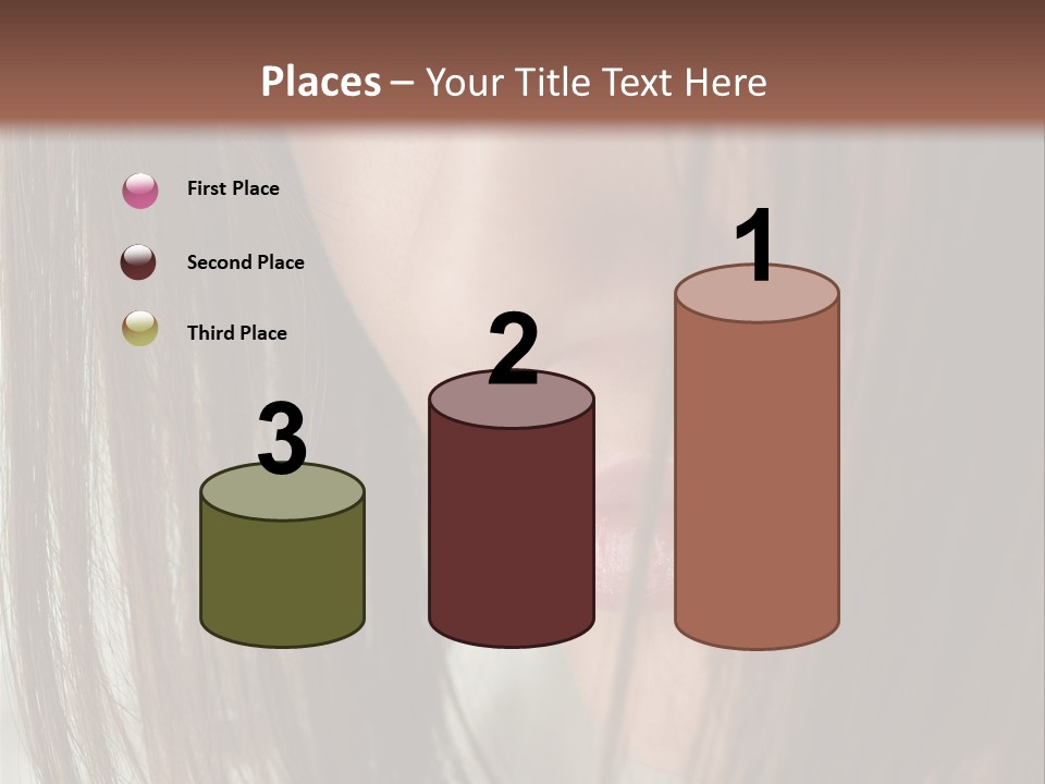 Model Hairstyle People PowerPoint Template