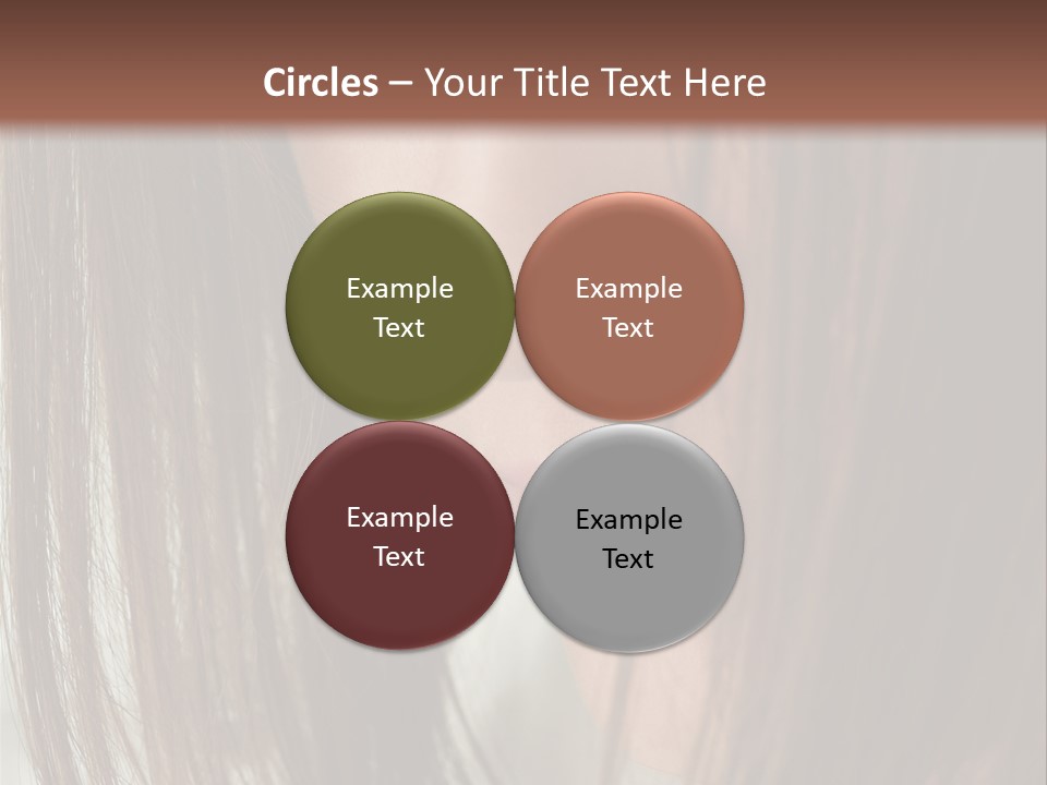 Model Hairstyle People PowerPoint Template