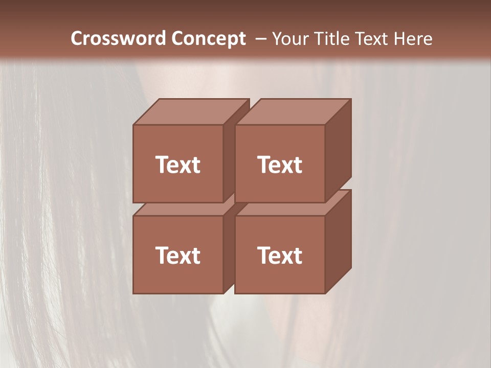 Model Hairstyle People PowerPoint Template
