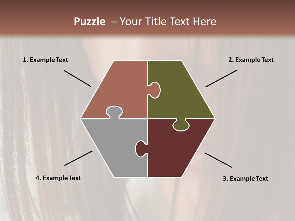 Model Hairstyle People PowerPoint Template