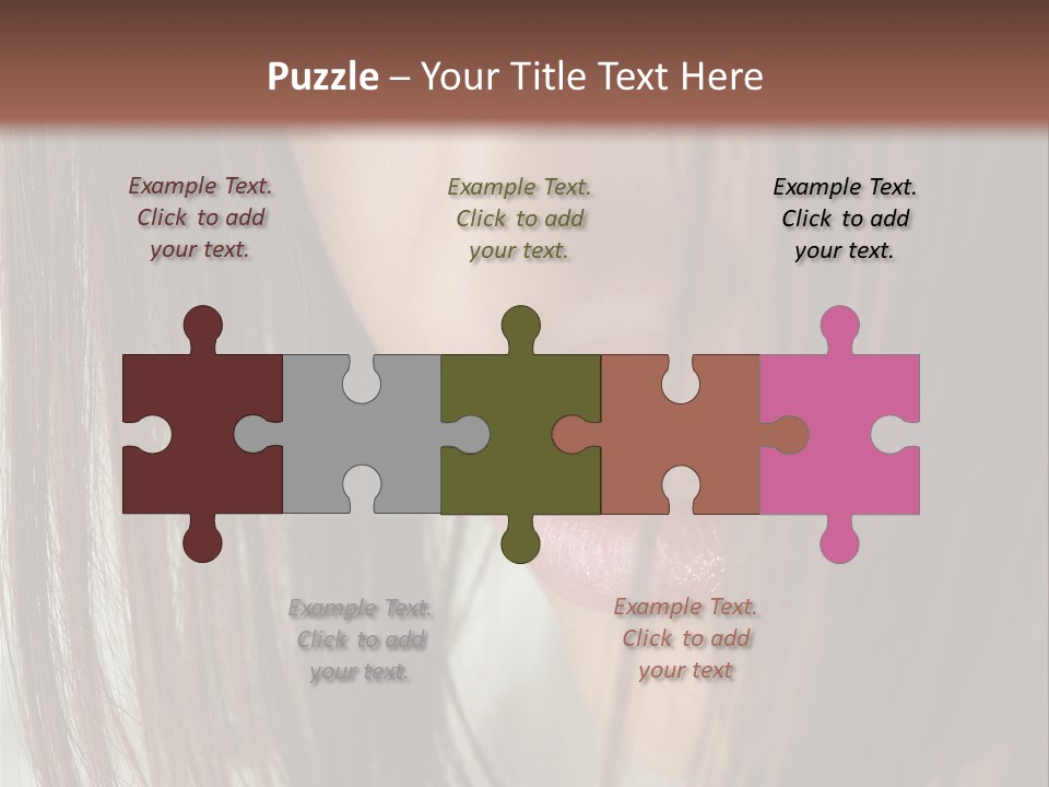 Model Hairstyle People PowerPoint Template