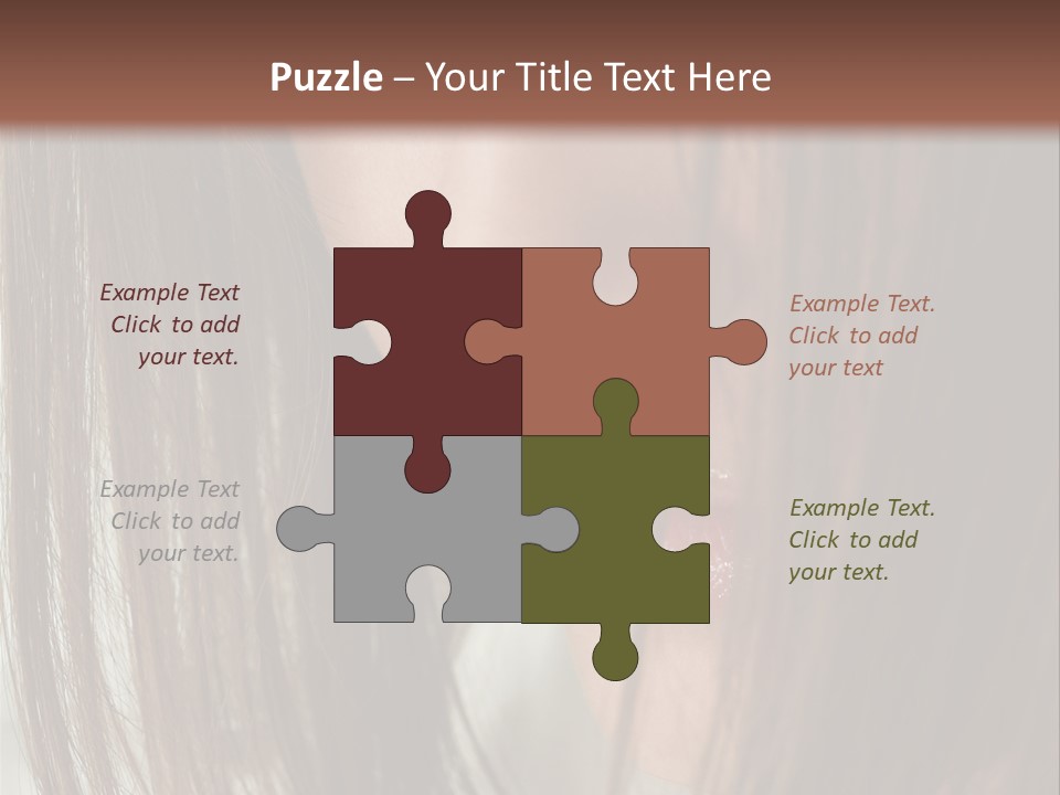 Model Hairstyle People PowerPoint Template