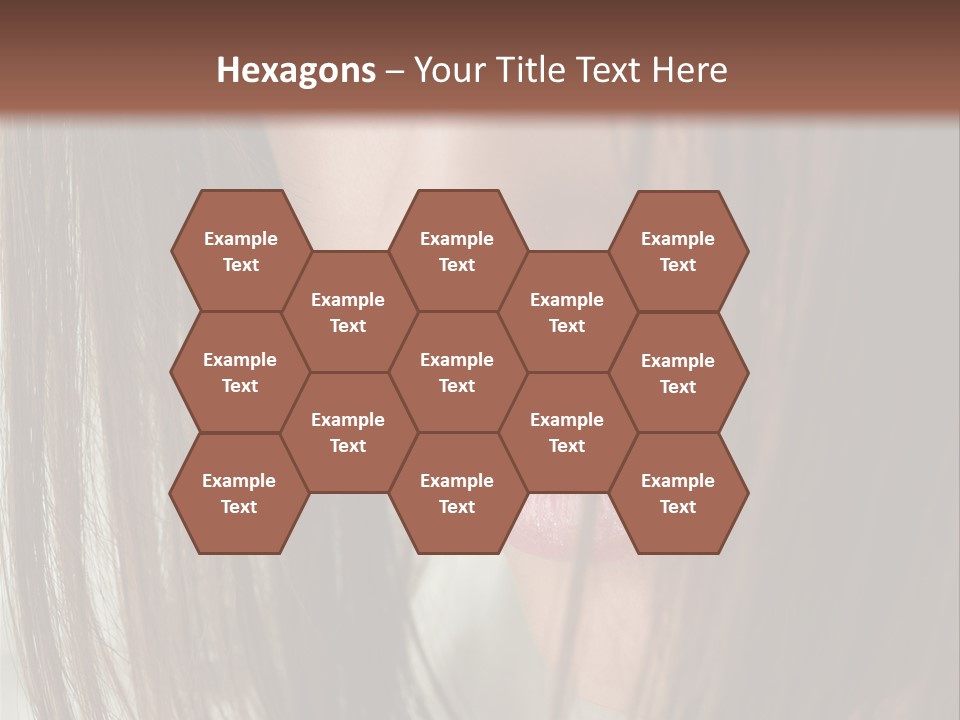 Model Hairstyle People PowerPoint Template