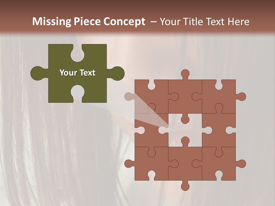 Model Hairstyle People PowerPoint Template